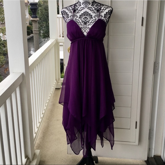 chiffon handkerchief dress